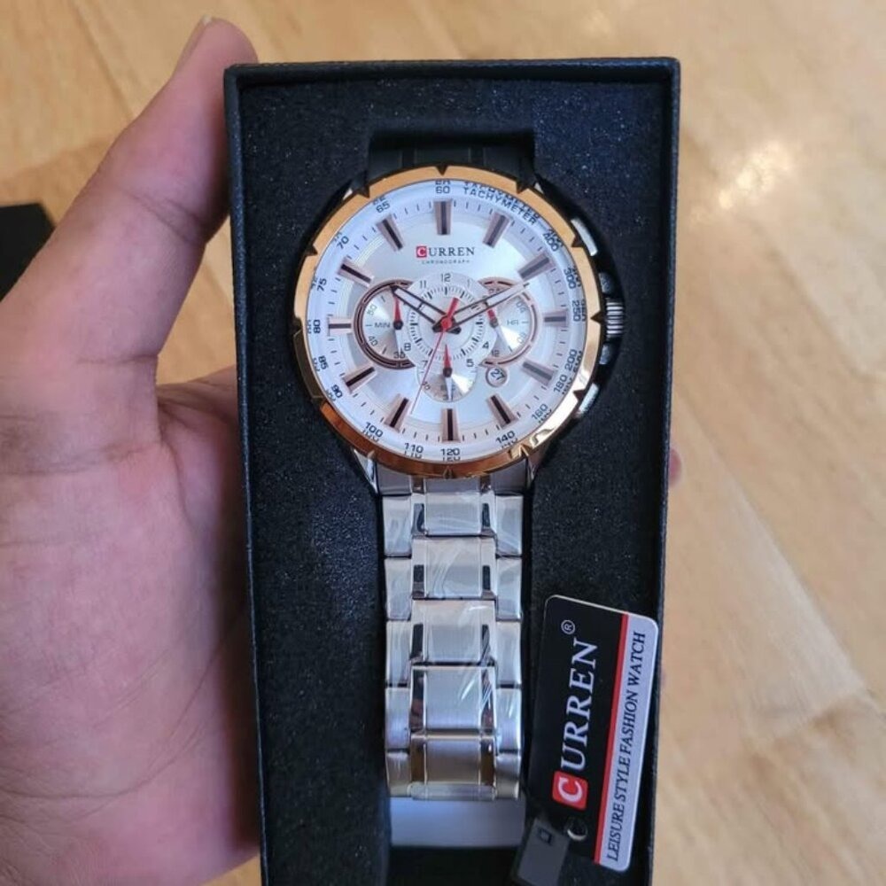CURREN Stylish‎ Chronograph Stainless Steel Watch for Men
